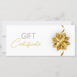 Elegantes weißes Geschenk für den goldenen Rundbog