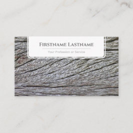 Elegantes weißes Holzkorn im minimalistischen Stil Visitenkarte