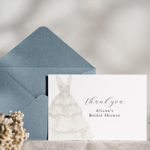 Elegantes weißes Kleid Danke