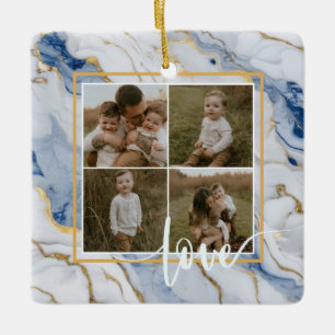 Elegantes, weißes Marmorgranitmuster Keramikornament