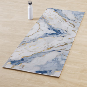 Elegantes, weißes Marmorgranitmuster Yogamatte