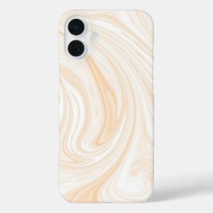 Elegantes Weißes Marmormuster iPhone 16 Plus Hülle