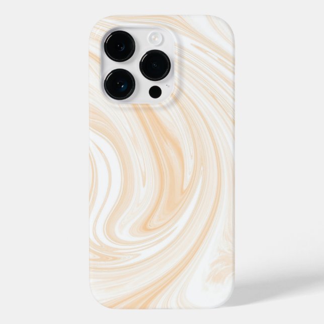 Elegantes Weißes Marmormuster Case-Mate iPhone Hülle (Rückseite)