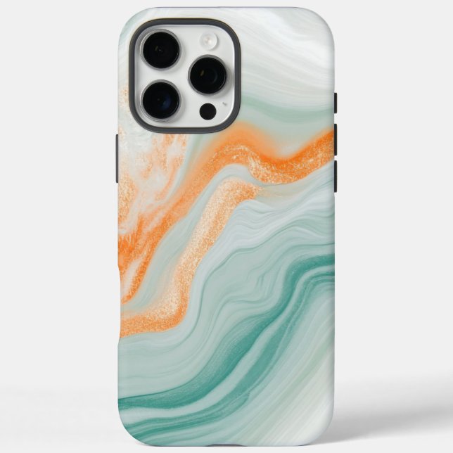 Elegantes Weißes Marmormuster Case-Mate iPhone Hülle (Rückseite)