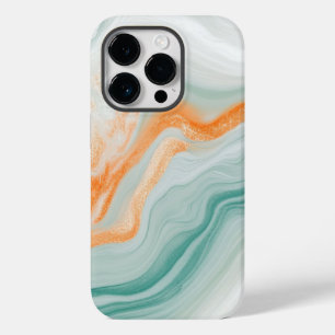 Elegantes Weißes Marmormuster Case-Mate iPhone 14 Pro Hülle