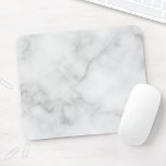 Elegantes, weißes Marmormuster Mousepad<br><div class="desc">Mit diesem eleganten Mousepad aus weißem Marmor fügen Sie Ihrem Schreibtisch eine Touch von einzigartigem Stil hinzu.</div>