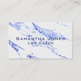 Elegantes, weißes Marmorsteinmuster Visitenkarte