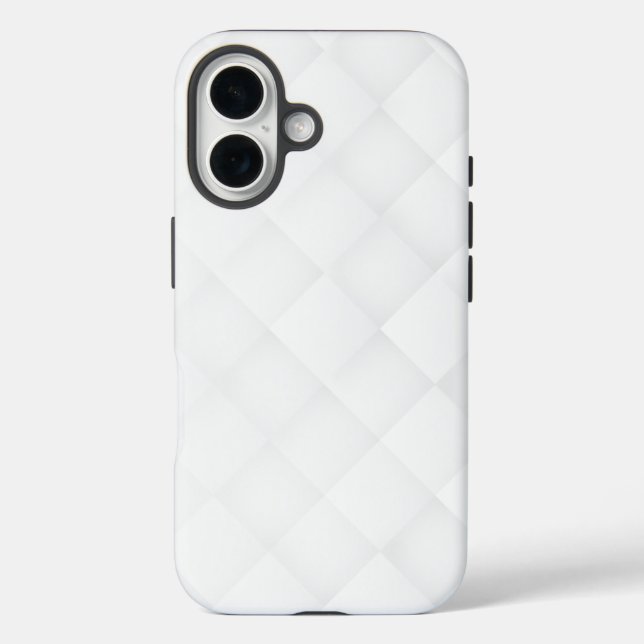 Elegantes Weißes Muster  Case-Mate iPhone Hülle (Rückseite)