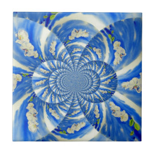 Elegantes, weißes Orchideenlackieren Fliese