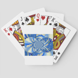 Elegantes, weißes Orchideenlackieren Spielkarten