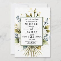 Elegantes weißes Wasserfarbenflor