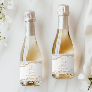 Elegantes Weißgold-Achat-Mini für die 75. Geburtst