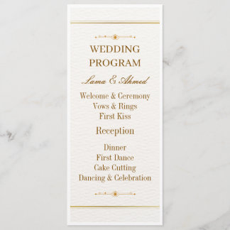 Elegantes Weißgold-Hochzeitsprogramm | Luxushochze Programm
