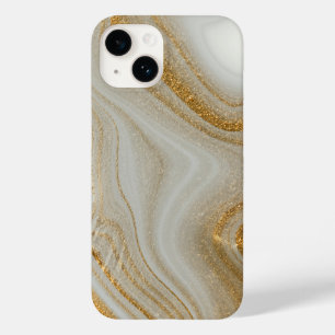 Elegantes Weißgold-Marmor-Muster iPhone / Android Case-Mate iPhone 14 Hülle