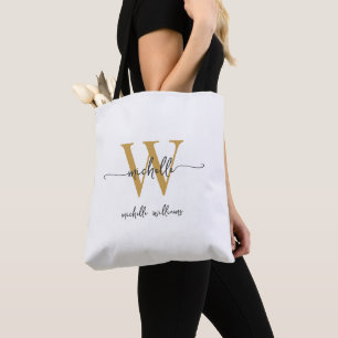 Elegantes Weißgold Weibliches Personalisiertes Mon