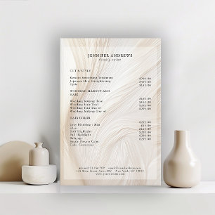 Elegantes, Wellen, Salon, Preisliste Poster