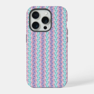 Elegantes welliges abstraktes Muster iPhone-Hülle iPhone 15 Pro Hülle