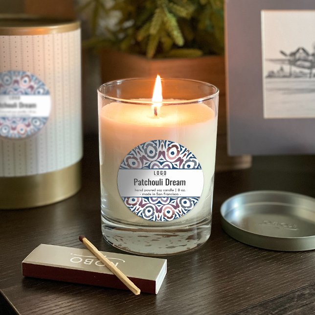 Elegantes Wellness-Center Beauty Product Label Runder Aufkleber (Von Creator hochgeladen)