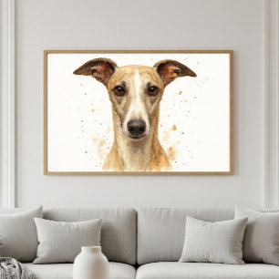 Elegantes Whippet Poster