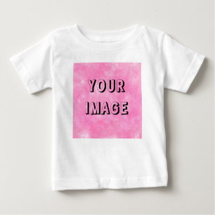 Elegantes White Color Trendy Template Baby anpasse Baby T-shirt