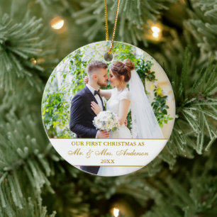 Elegantes White Gold 2 Foto zum ersten Mal Keramik Ornament