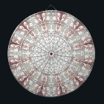 Elegantes White Lace Decorative Dartboard Dartscheibe<br><div class="desc">Schönes weißes Spitzen-Dekorativ Dartboard</div>