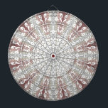 Elegantes White Lace Decorative Dartboard Dartscheibe<br><div class="desc">Schönes weißes Spitzen-Dekorativ Dartboard</div>