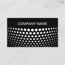 Elegantes White Polka Dot Muster Visitenkarte
