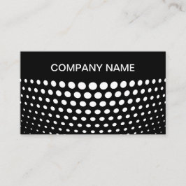 Elegantes White Polka Dot Muster Visitenkarte