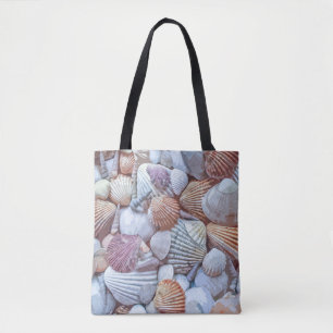Elegantes White Seashells Artwork  Gesamtbeutel