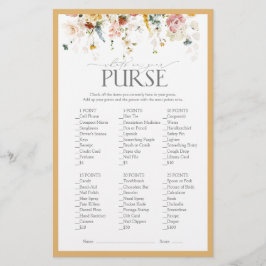 Elegantes Wildblume Gelbes Brautparty Spiel