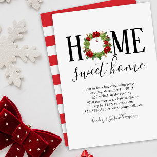 Elegantes Winter New Zuhause Housewarming Party Einladung