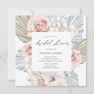 elegantes winterblaues böhmisches Brautparty