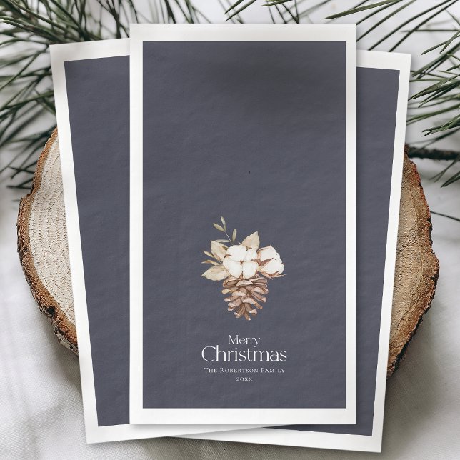 Elegantes Wintergasthandtuch Serviette (Von Creator hochgeladen)