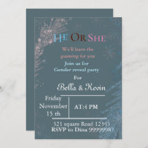 Elegantes Wintergeschlecht - Einladung