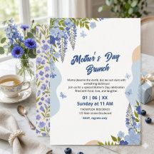 Elegantes Wisteria-Blumen-Muttertags-Brunch