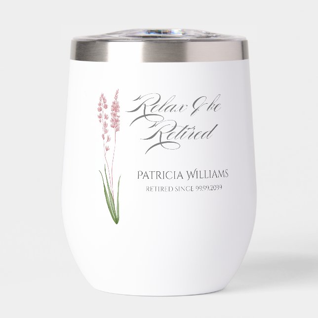 Elegantes Womans Pastel Wildblume Ruhestand Party (Vorderseite)