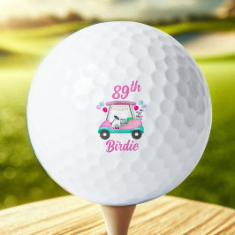 Elegantes Women's Golf Party Cart 89. Geburtstagsn Golfball