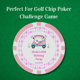 Elegantes Women's Golf Party Pokerchips