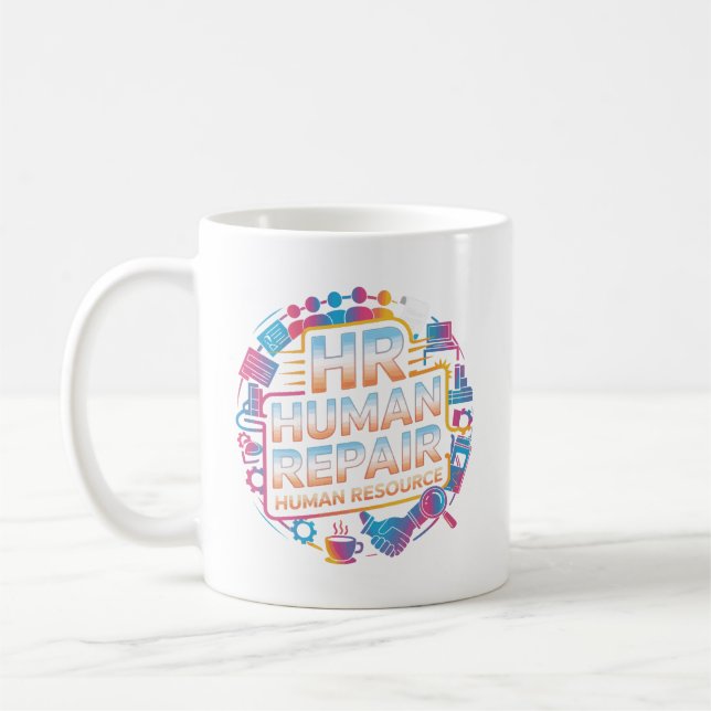 Elegantes Workplace-Peacekeeper-HR-Tassendesign Kaffeetasse (Links)