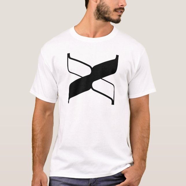Elegantes X-Monogramm T-Shirt (Vorderseite)