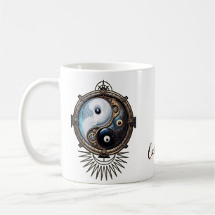 Elegantes Yin-Yang-Zeichen Kaffeetasse