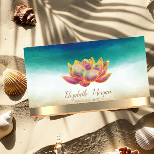 Elegantes Yoga-Chic-Lotus Visitenkarte
