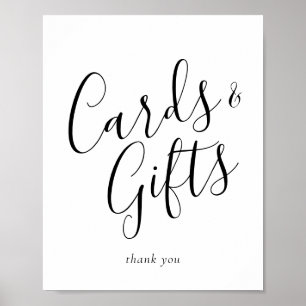 Elegantes Zeichen für kalligraphische Karten und G Poster