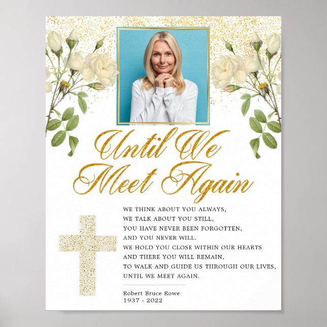 Elegantes Zeichen für religiöses Foto Poster (Vorne)