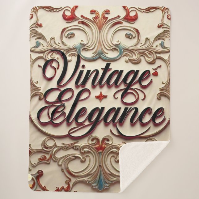 "Elegantes zeitloses Design" " Sherpadecke (Vorderseite)