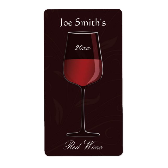 Elegantes Zuhause-Made Wine Label (Vorne)