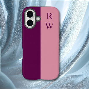 Elegantes Zwei-Ton-Rosa iPhone 16 Hülle