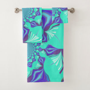 Elegantes Zyan Wertvoll blau Badhandtuch Set