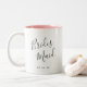 Elegantly Penned | Bridesmaid Zweifarbige Tasse (Mit Donut)